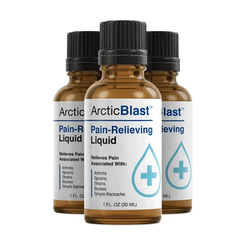 ArcticBlast topical pain-relieving liquid three-bottle package